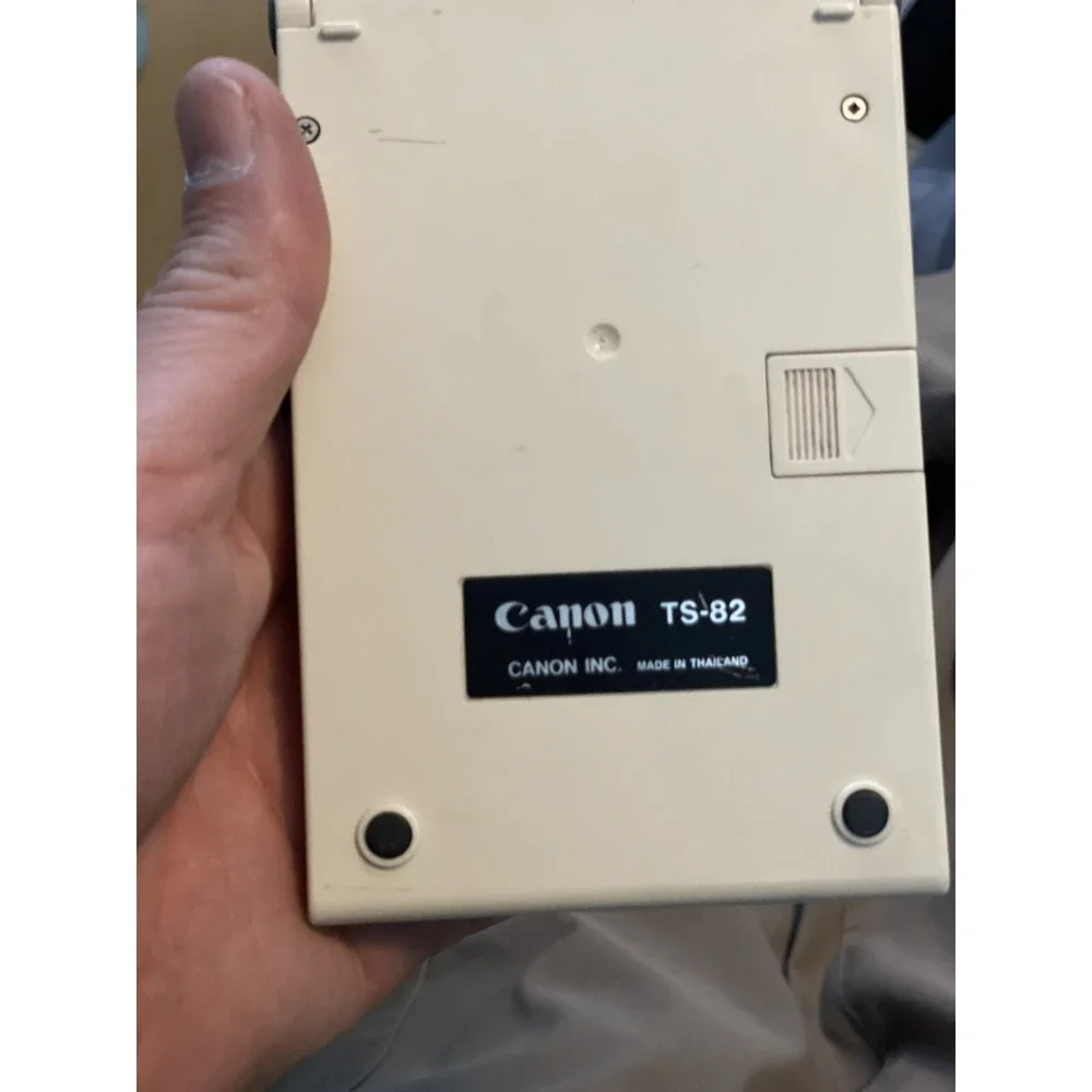 Vintage Canon TS-82 electronic solar-powered calculator